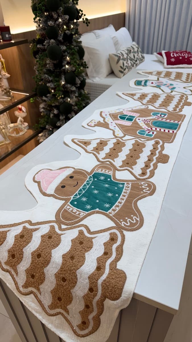 Caminho de Mesa Natalino - Gingerbread  — imagem 2
