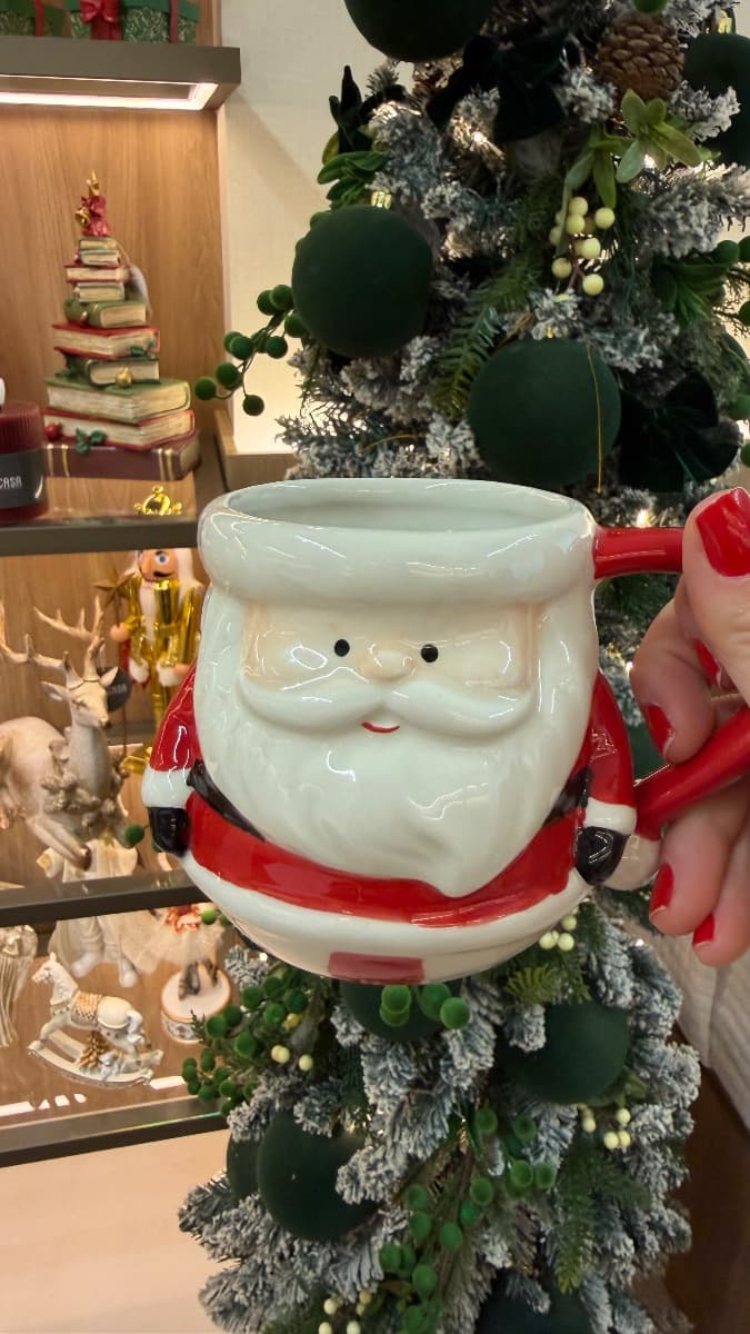 Caneca Papai Noel em Relevo – 450 ml — imagem 2