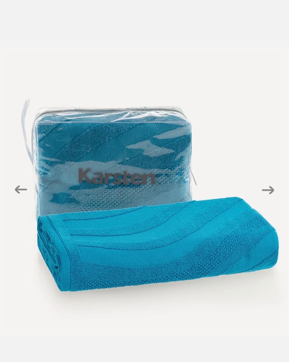 Toalha de Praia Maré Personalizada - Karsten Azul 