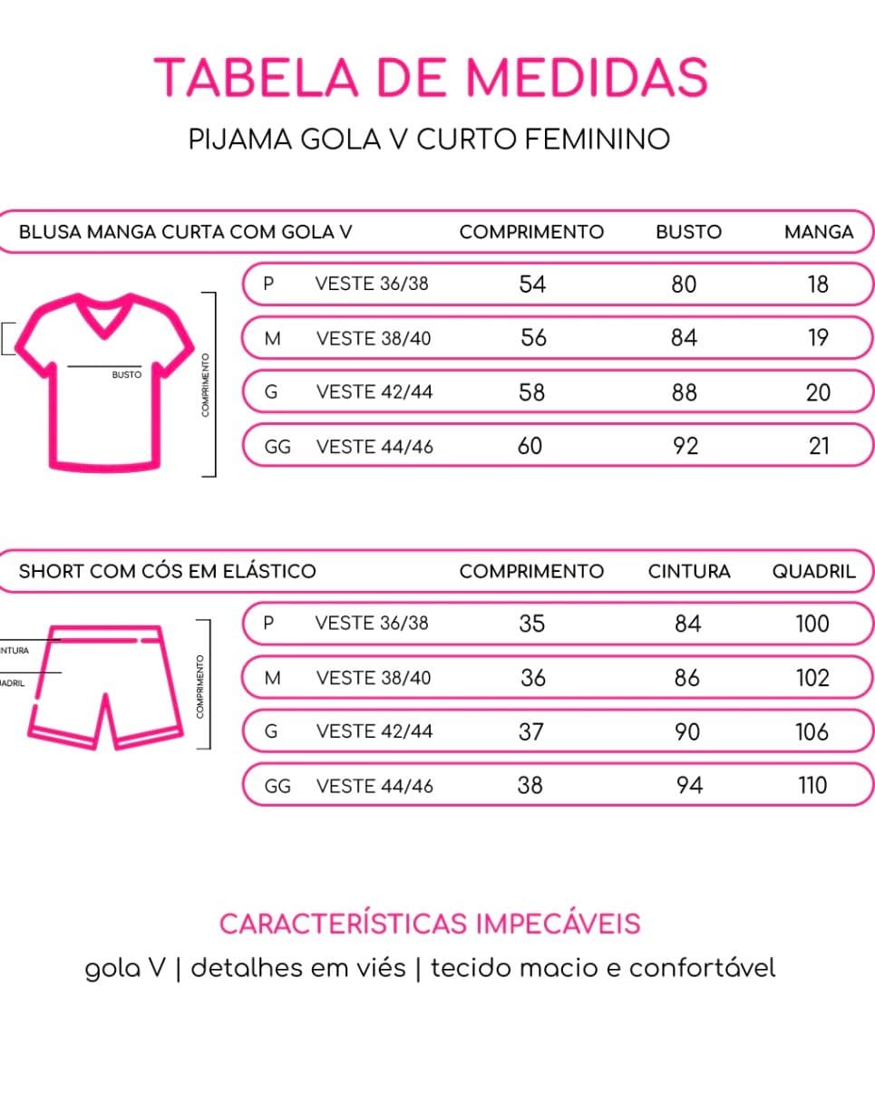 Pijama Feminino Curto - Boneco de Neve — imagem 3