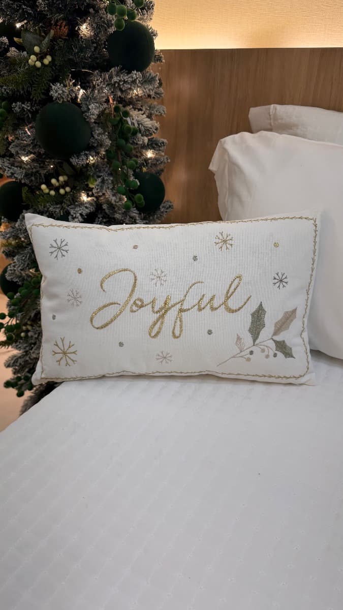 Almofada Natalina Joyful – Cromus