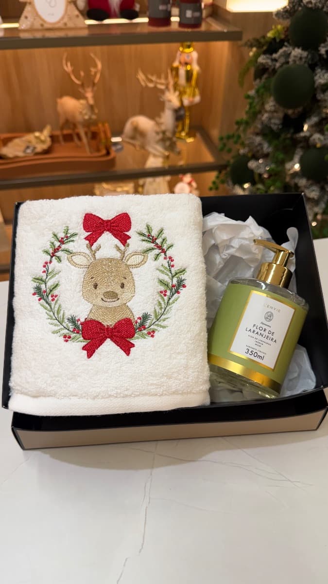 Kit Presente de Natal Bethru Home – Guirlanda Rena 