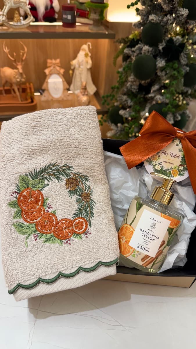 Kit Lavabo Natal Mandarina
