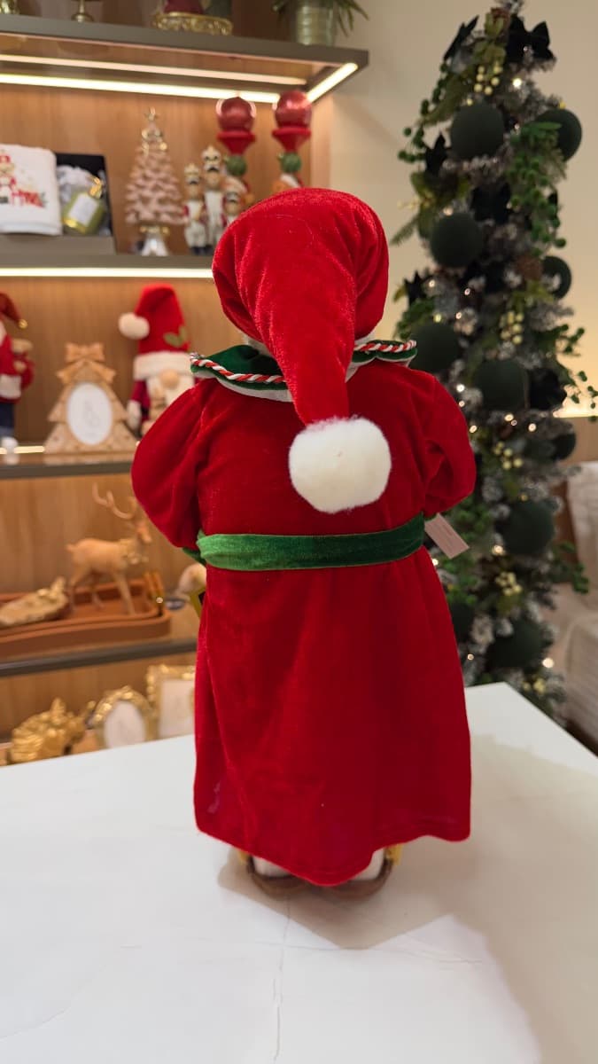 Papai Noel Decorativo com Detalhes Natalinos – 48 cm — imagem 3