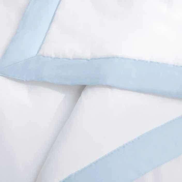 Edredom Trussardi 100% Algodão Egípcio Branco/Soft Blue — imagem 2