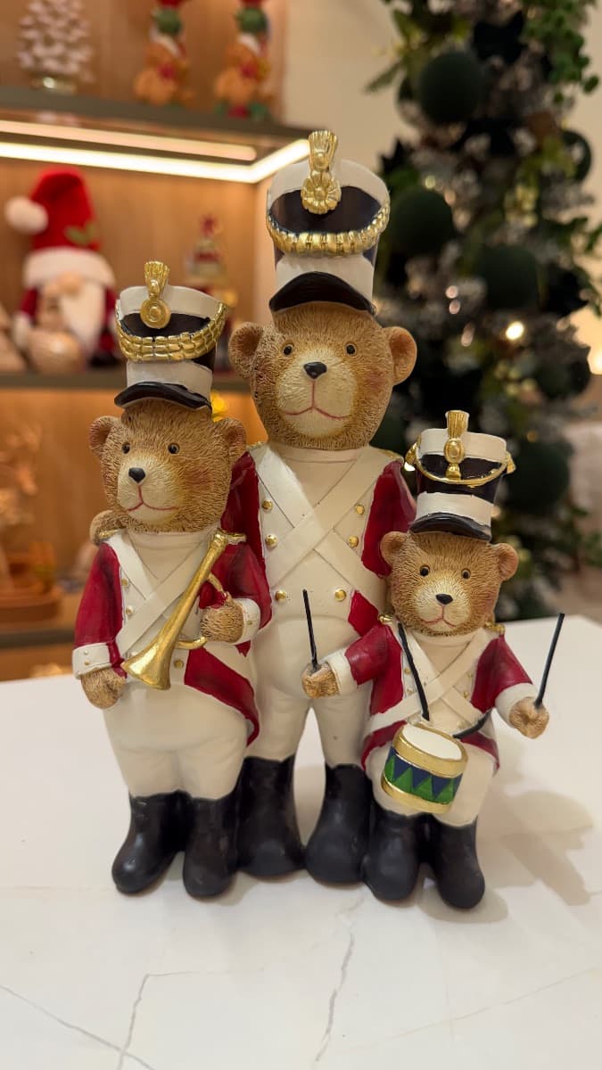 Decoração de Natal Banda de Ursos – 21 cm