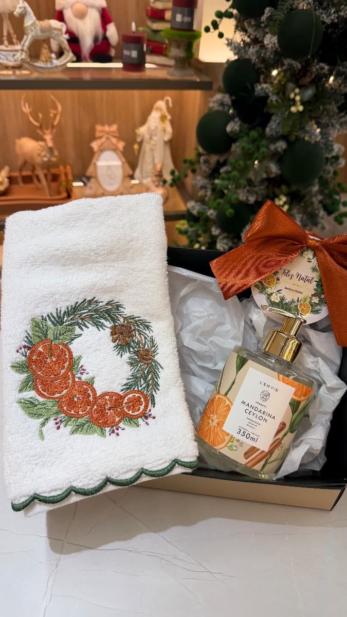 Kit Lavabo Natal Mandarina — imagem 2