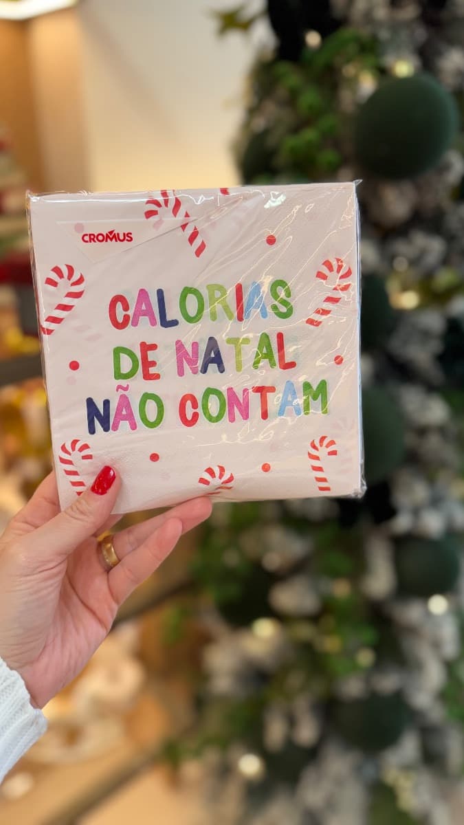 Guardanapos de Papel Natalinos – Calorias de Natal Não Contam | Cromus
