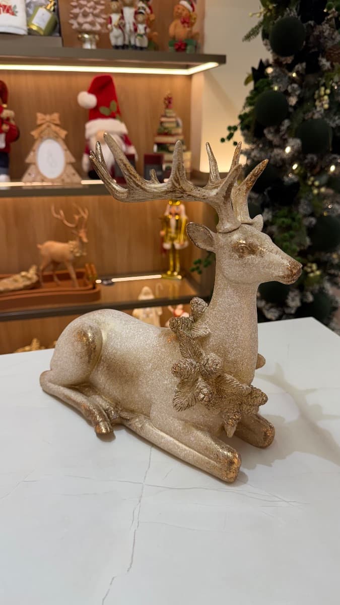 Rena Decorativa Dourada – 28,5 cm — imagem 3