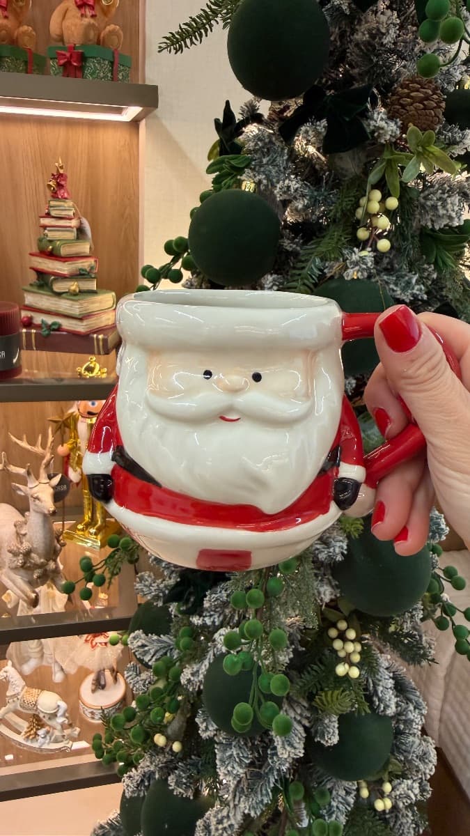 Caneca Papai Noel em Relevo – 450 ml