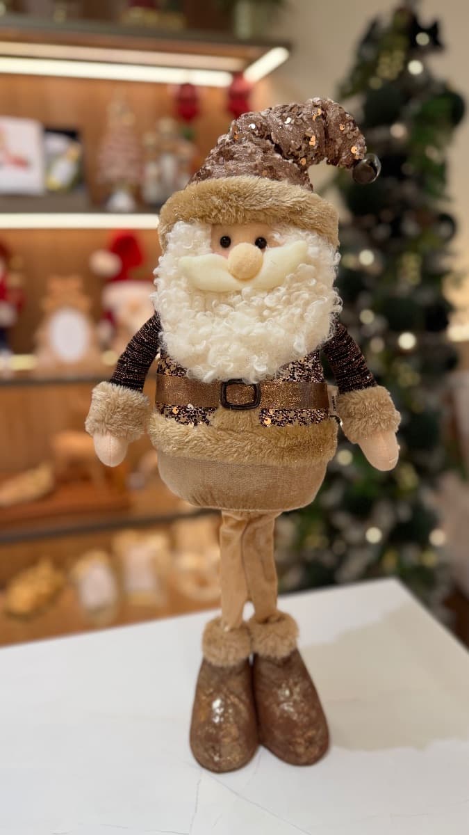 Papai Noel Decorativo com Gorro de Paetês – 60 cm — imagem 3