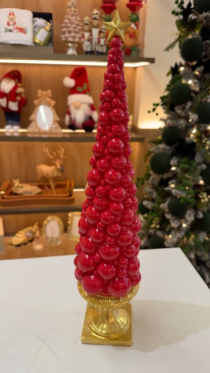 Árvore de Natal com Bolas Vermelhas – 45 cm — imagem 2
