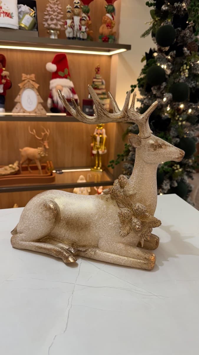 Rena Decorativa Dourada – 28,5 cm — imagem 2