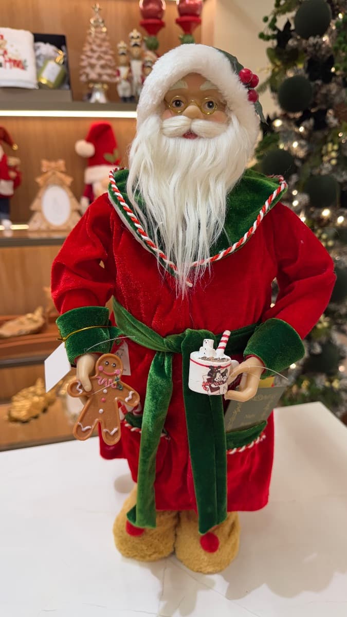 Papai Noel Decorativo com Detalhes Natalinos – 48 cm — imagem 2