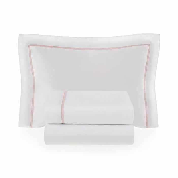 Jogo de berço Trussardi 100% Algodão Egípcio Branco/Rosa — imagem 3