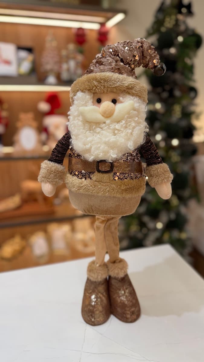 Papai Noel Decorativo com Gorro de Paetês – 60 cm — imagem 2