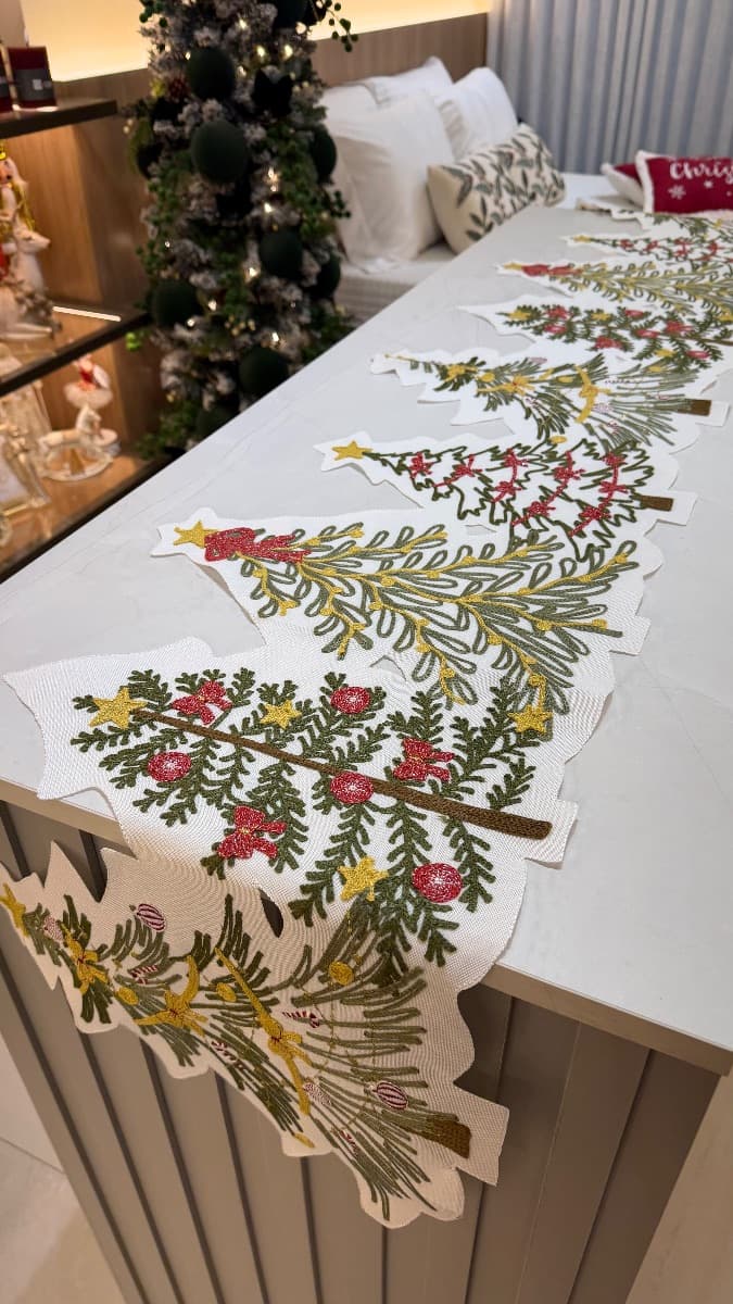Caminho de Mesa Natalino - Árvore de Natal — imagem 2