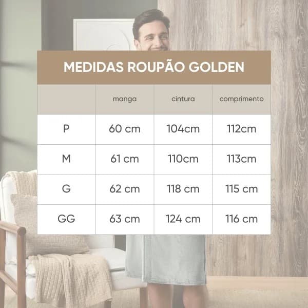 Roupão Flannel Golden — imagem 5