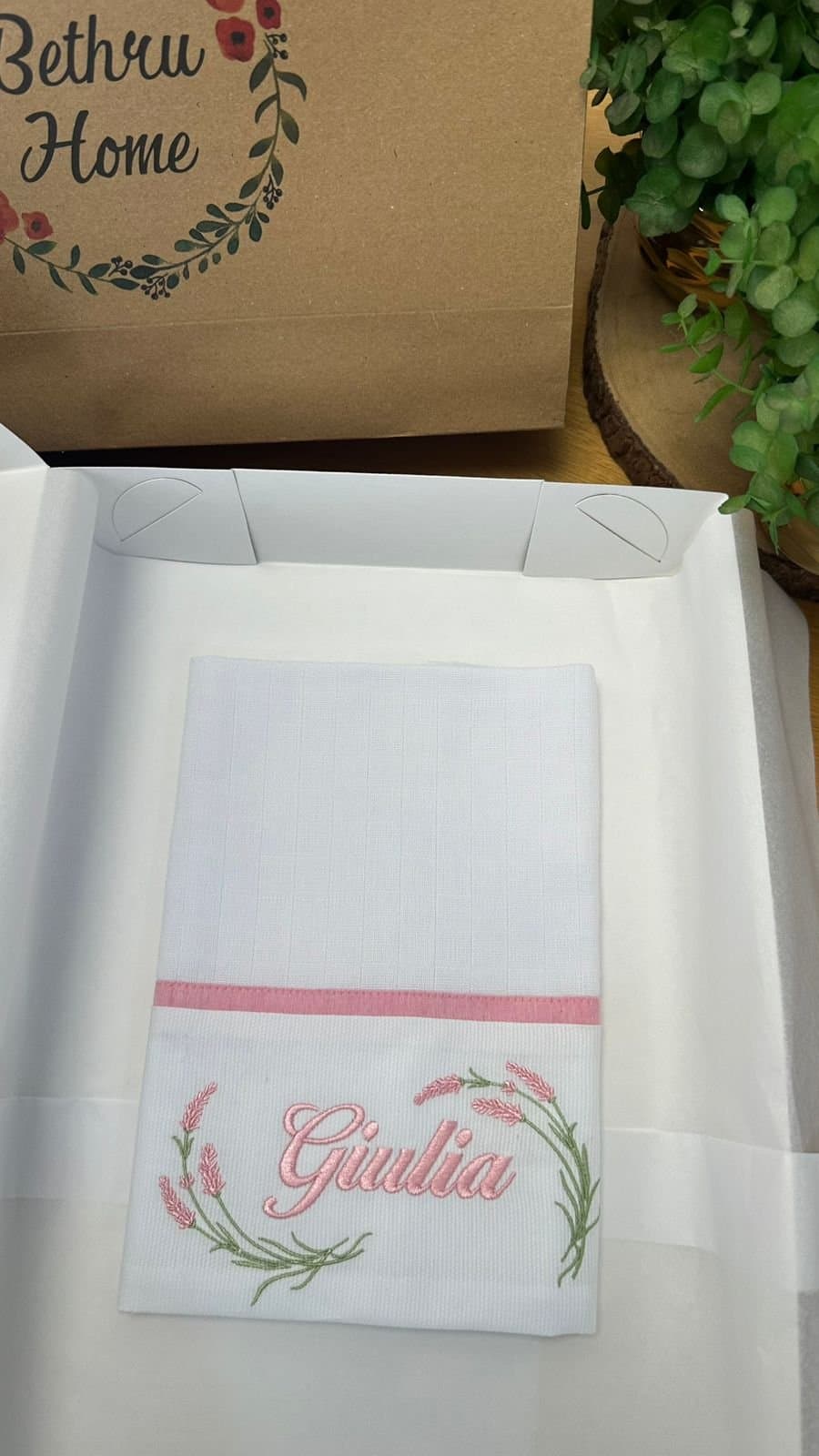 Kit Toalha Banho, Fralda de Boca e Fraldinhas - Lavanda Rosa — imagem 4