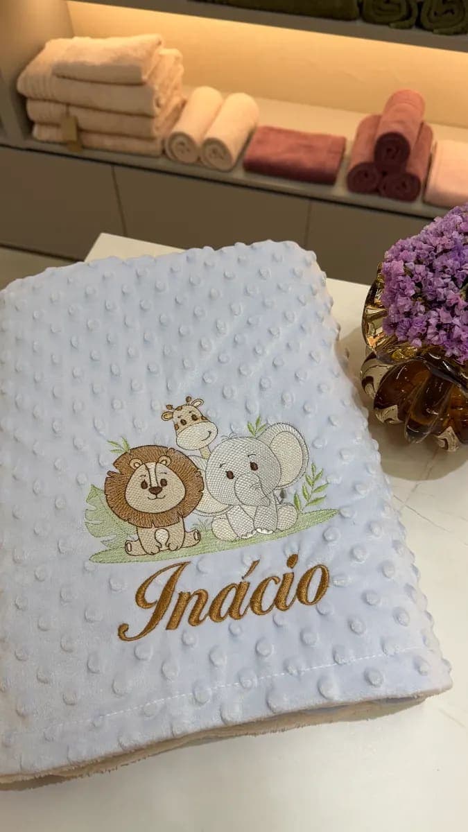 Cobertor Bebê Microfibra Dupla Face Personalizado — imagem 3