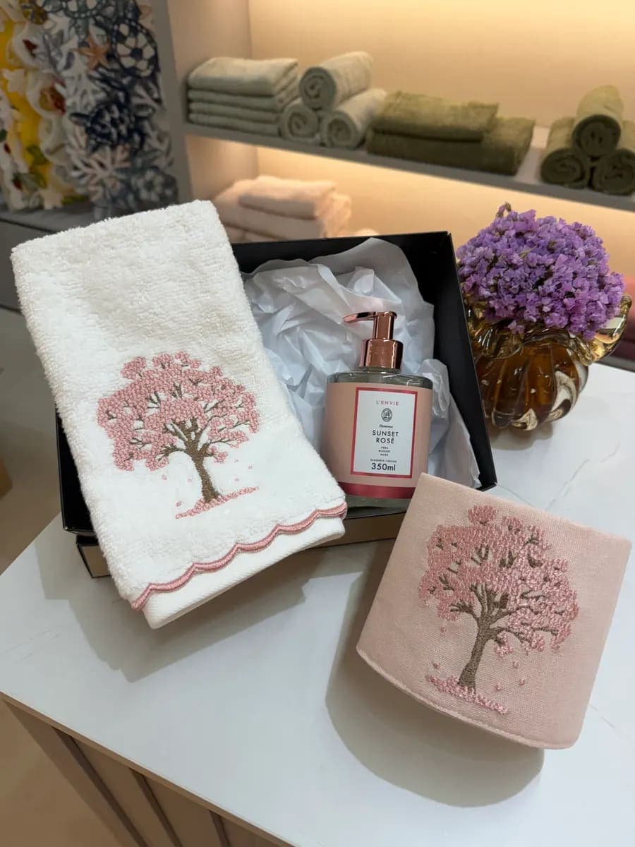 Kit Presente Lavabo Ipê Rosê
