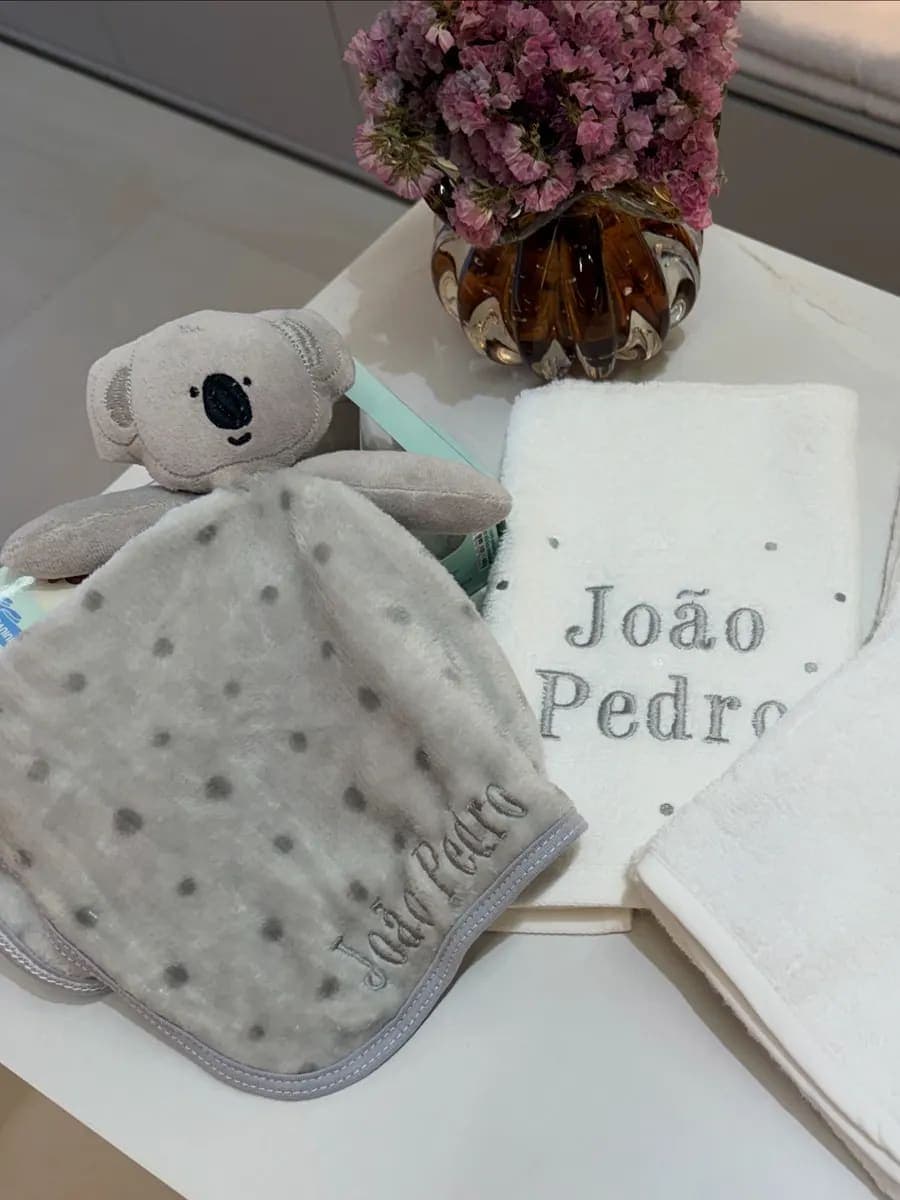 Kit Presente Toalha e Naninha Coala 