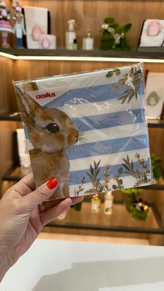 Guardanapo de Papel Coelho C/20 Unidades