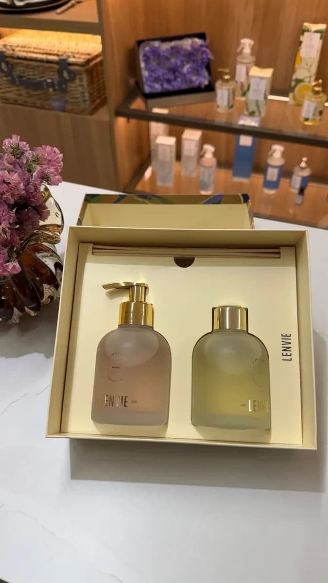 Kit Box Difusor de Perfume e Sabonete Líquido 150ml PATCHOULI VANILLA