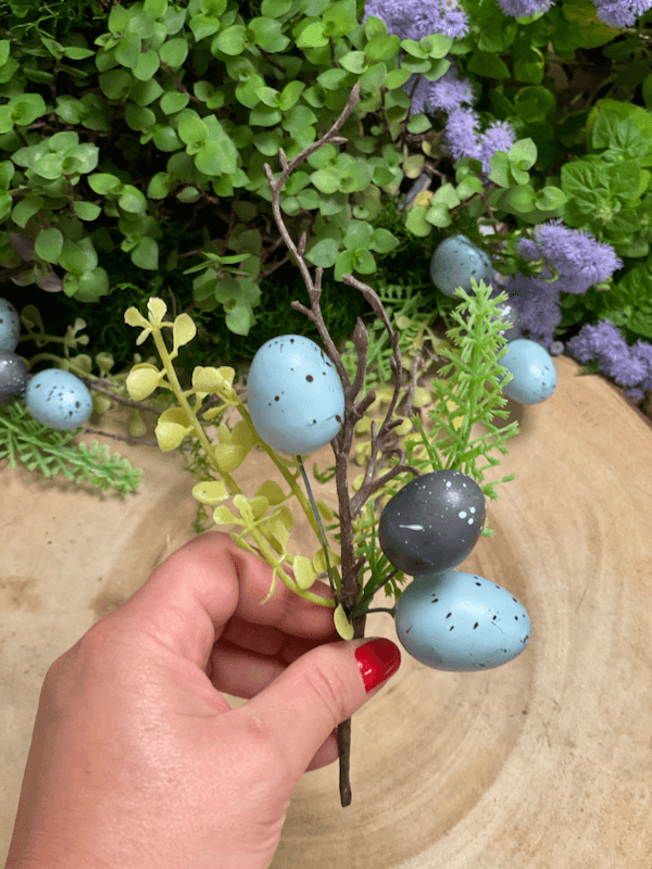 Galho Pick Decorativo de Páscoa com Ovo - 21cm — imagem 4