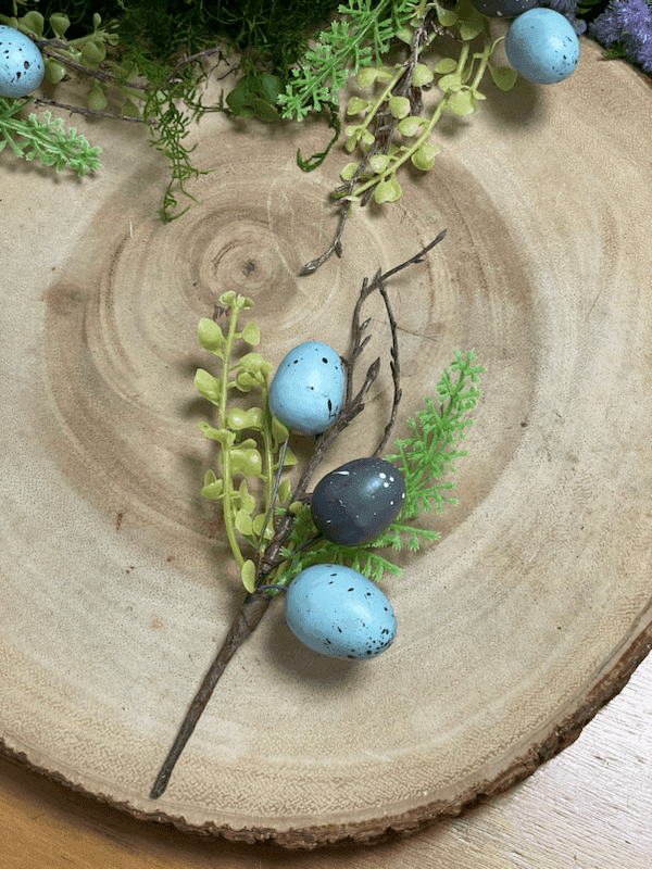 Galho Pick Decorativo de Páscoa com Ovo - 21cm — imagem 3