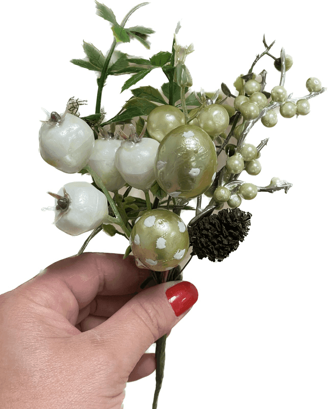 Galho Pick Decorativo de Páscoa com Ovo - 24cm