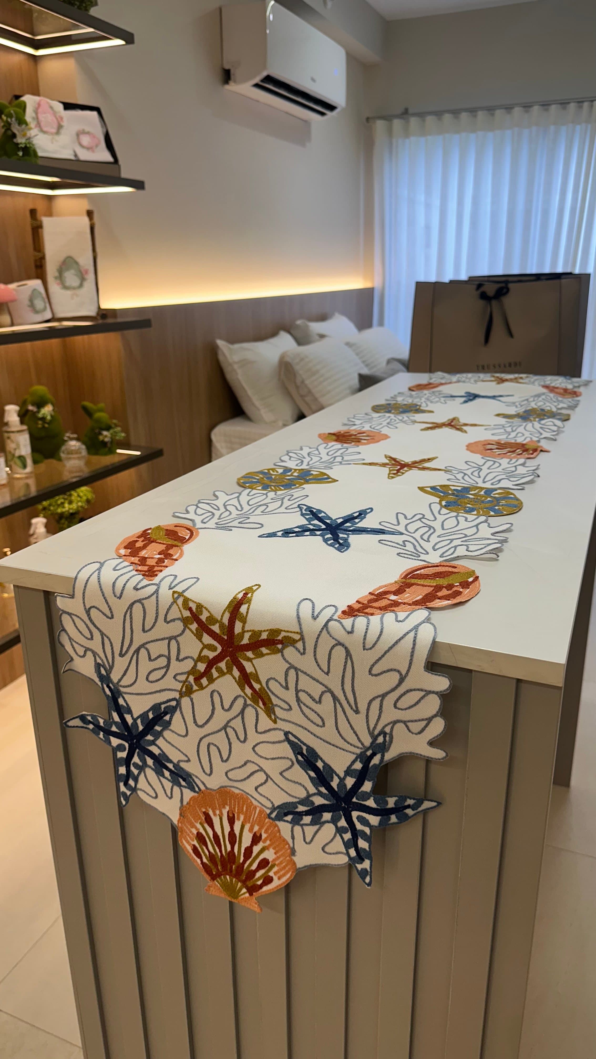 Trilho de Mesa Decorativo – Encantos do Oceano