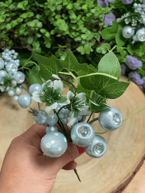 Galho Pick Decorativo de Páscoa com Ovo - 23cm — imagem 4