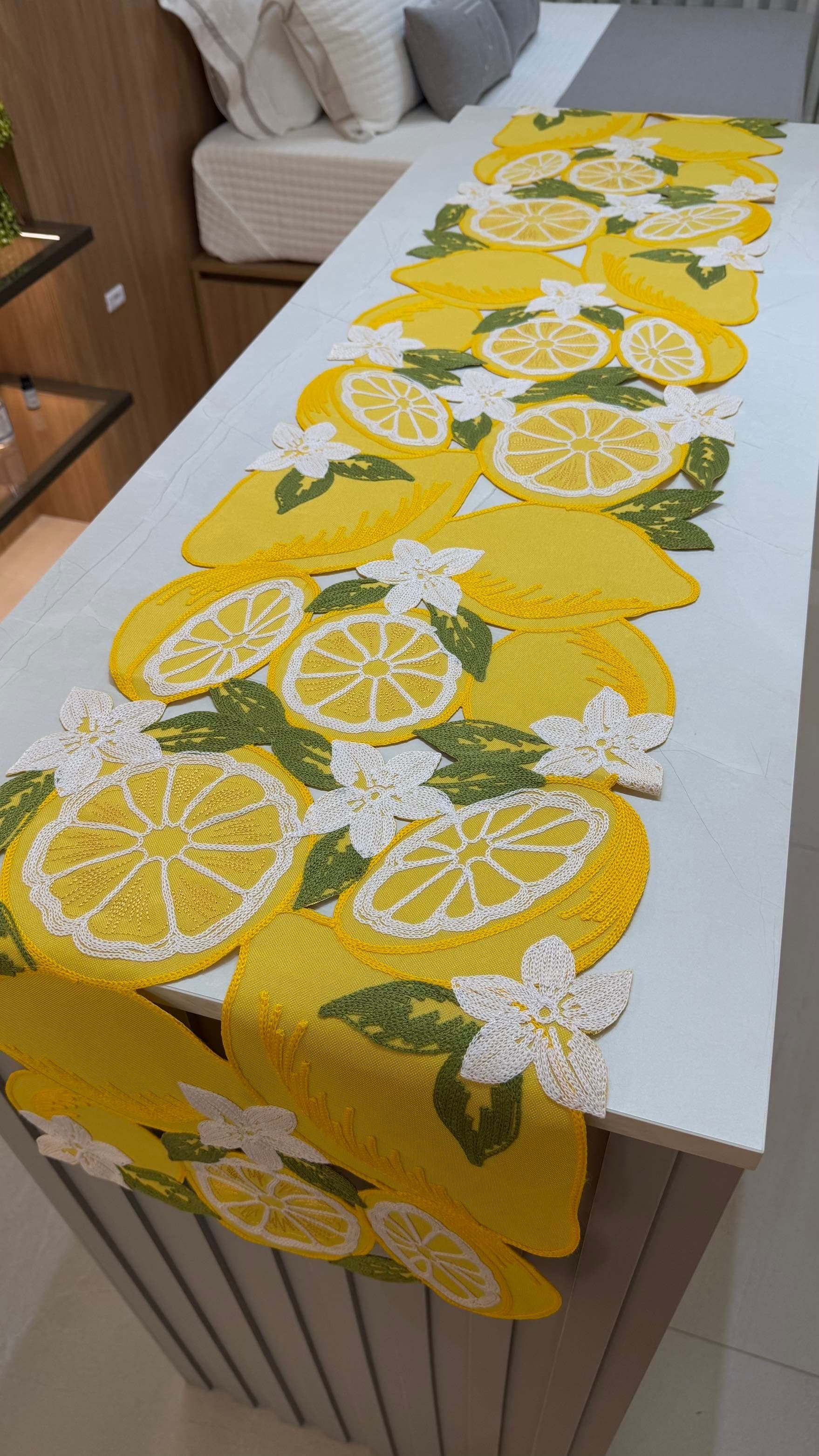 Trilho de Mesa Decorativo – Limões Sicilianos — imagem 1