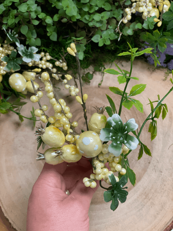 Galho Pick Decorativo de Páscoa com Ovo - 25cm — imagem 4