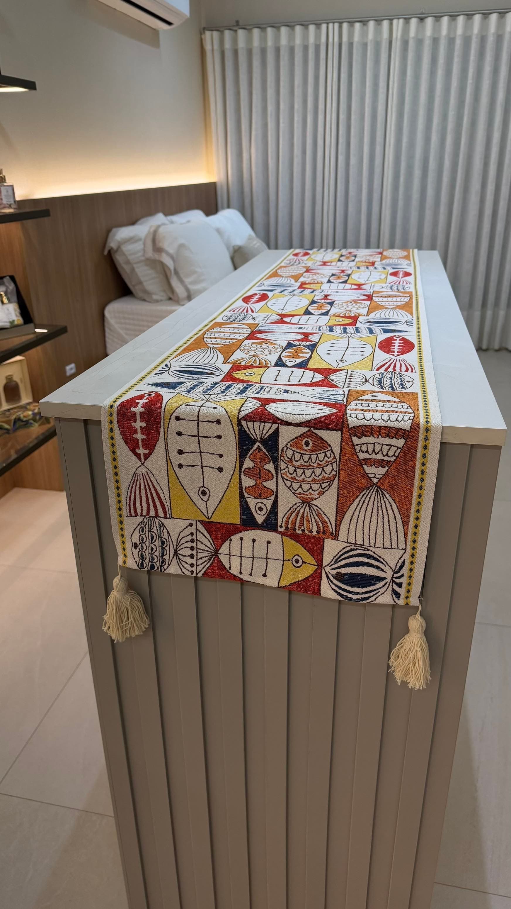 Trilho de Mesa Decorativo – Gobelin Peixe — imagem 3